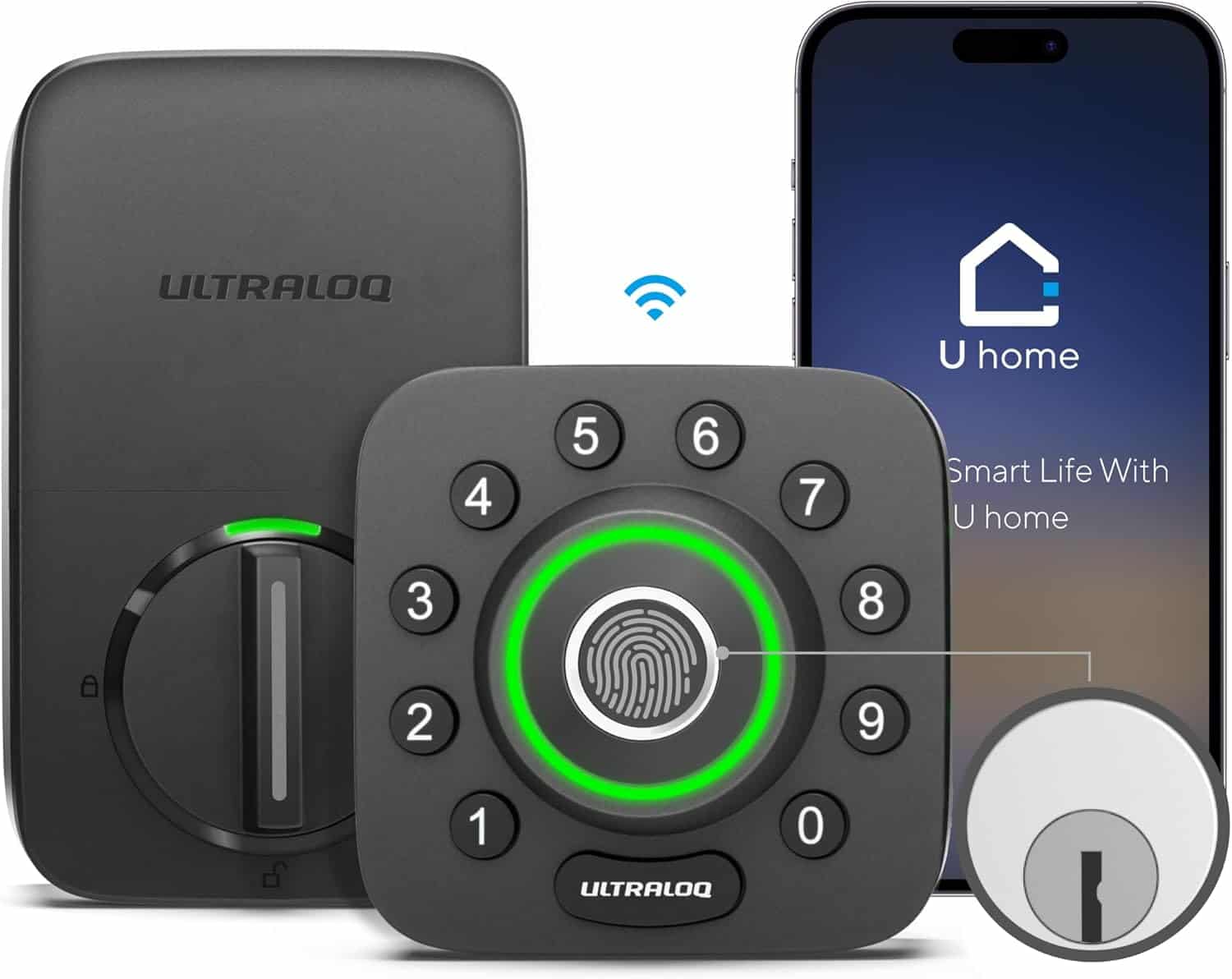 ULTRALOQ U-Bolt Pro WiFi Smart Lock with Door Sensor